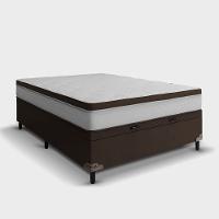 Cama Box Casal Portobel Noah 70x138x188cm Colchão Ortopédico Molas Ensacadas Box Baú Antialérgico - 2