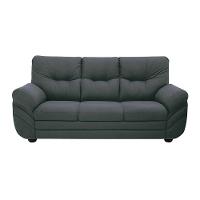 Sofá 3 Lugares Linoforte Francis com Almofadas Fixas e Revestimento em Suede 202 cm de Largura - 3