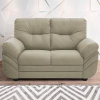 Sofá 2 Lugares Linoforte Francis com Almofadas Fixas e Revestimento em Suede 152cm de Largura - 1