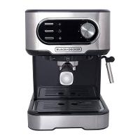 Cafeteira Espresso Black+Decker CE1100G Gourmand Gris 1100W Multifunções 1,5L Inox - 1