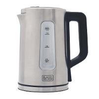 Chaleira Elétrica Black+Decker KEPG Gourmand Gris 1,7L Seletor de Temperatura LED Azul Inox - 1