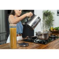 Chaleira Elétrica Black+Decker KEPG Gourmand Gris 1,7L Seletor de Temperatura LED Azul Inox - 8