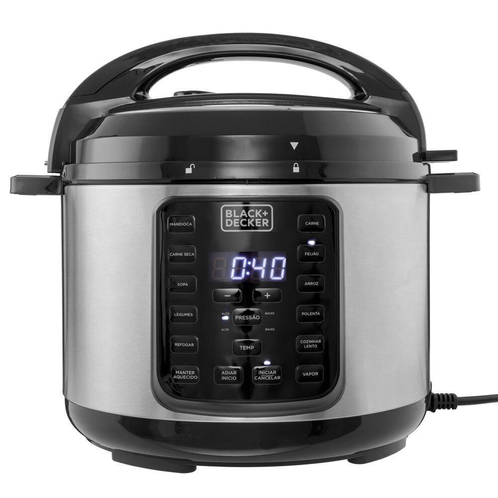 Panela de Pressão Elétrica Black+Decker PP900G Gourmand Gris 5L 900W Inox - 1