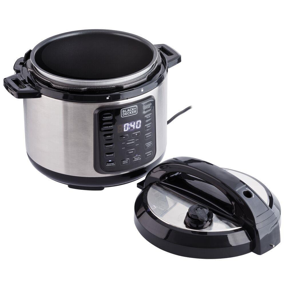 Panela de Pressão Elétrica Black+Decker PP900G Gourmand Gris 5L 900W Inox - 4