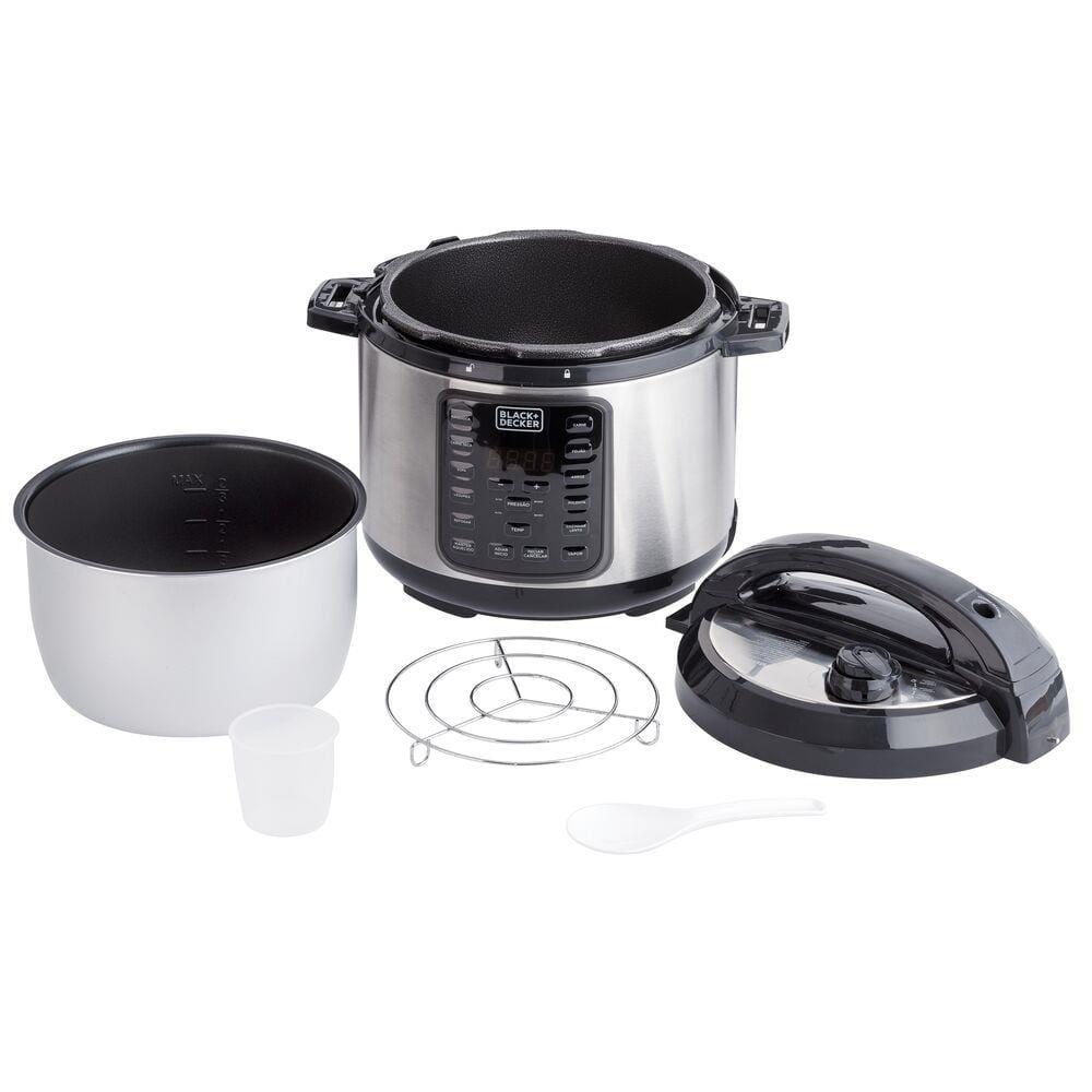 Panela de Pressão Elétrica Black+Decker PP900G Gourmand Gris 5L 900W Inox - 6