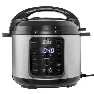 Panela de Pressão Elétrica Black+Decker PP900G Gourmand Gris 5L 900W Inox