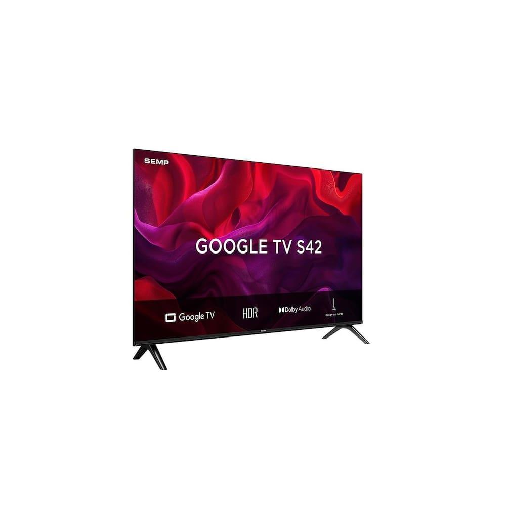 Smart TV 43” FHD Semp S42 LED Dolby Audio Google TV - 2