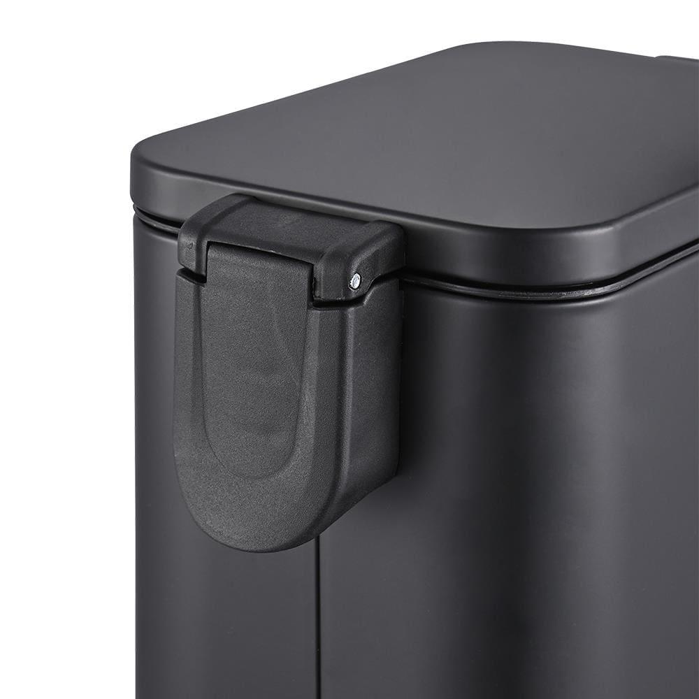 Lixeira Brinox Frame 5L Retangular com Pedal Balde Removível Preto - 5