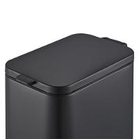 Lixeira Brinox Frame 5L Retangular com Pedal Balde Removível Preto - 2