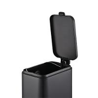 Lixeira Brinox Frame 5L Retangular com Pedal Balde Removível Preto - 3