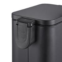 Lixeira Brinox Frame 5L Retangular com Pedal Balde Removível Preto - 5