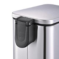 Lixeira Inox Brinox Frame 5L Retangular com Pedal Balde Removível - 5