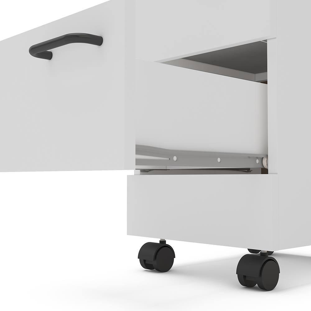 Gaveteiro Politorno Osaka 2 Gavetas com Rodízios 51cm Compacto Vertical MDP - 4