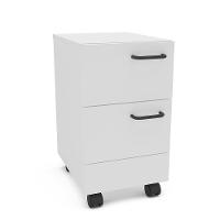 Gaveteiro Politorno Osaka 2 Gavetas com Rodízios 51cm Compacto Vertical MDP - 1