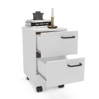 Gaveteiro Politorno Osaka 2 Gavetas com Rodízios 51cm Compacto Vertical MDP - 3