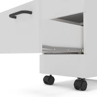 Gaveteiro Politorno Osaka 2 Gavetas com Rodízios 51cm Compacto Vertical MDP