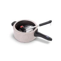 Panela de Pressão Brinox Ceramic Life Vapt 3L Mineral Resist Vanilla