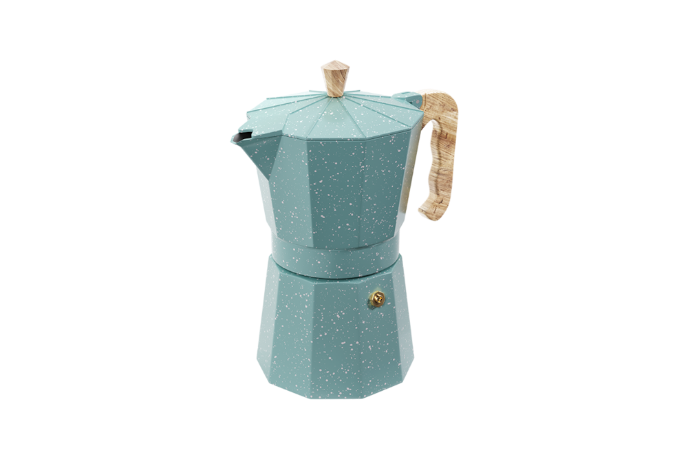 Cafeteira Italiana Brinox Verona 300ml Cabo Soft-Touch Verde - 1