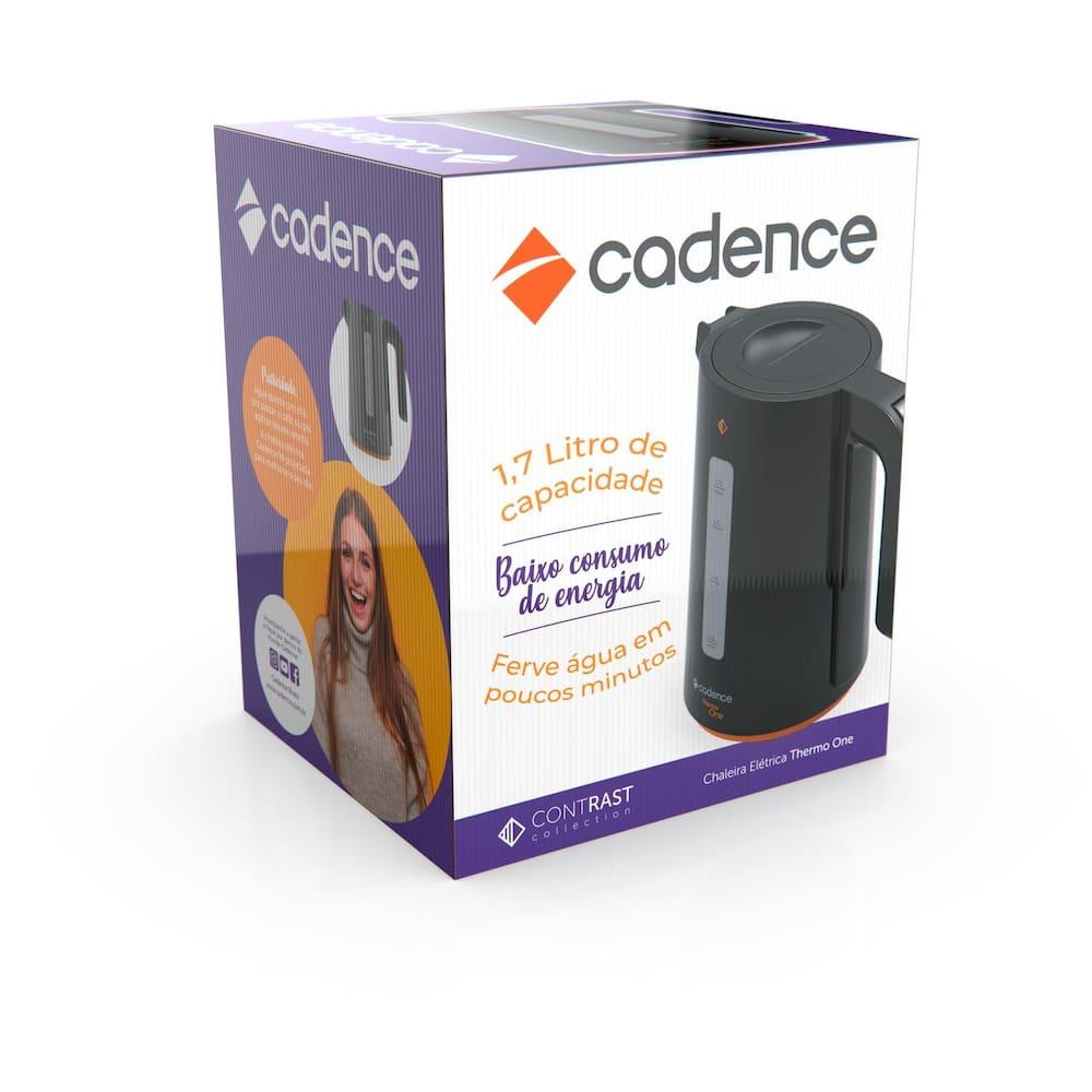Chaleira Elétrica Cadence CEL388 Contrast 1,7L 1850W Desligamento Automático Preto - 6