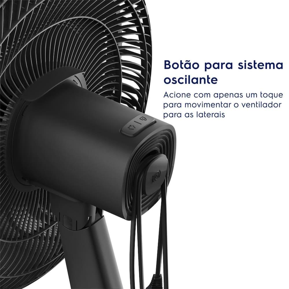 Ventilador de Mesa Electrolux EFD40 DuoForce Air+ 40cm 126W 6 Pás Grafite - 5