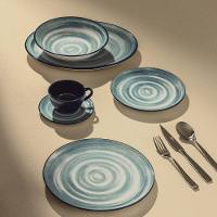 Aparelho de Jantar Oxford Oceânica 20 Peças Cerâmica Azul Esmaltada - 6