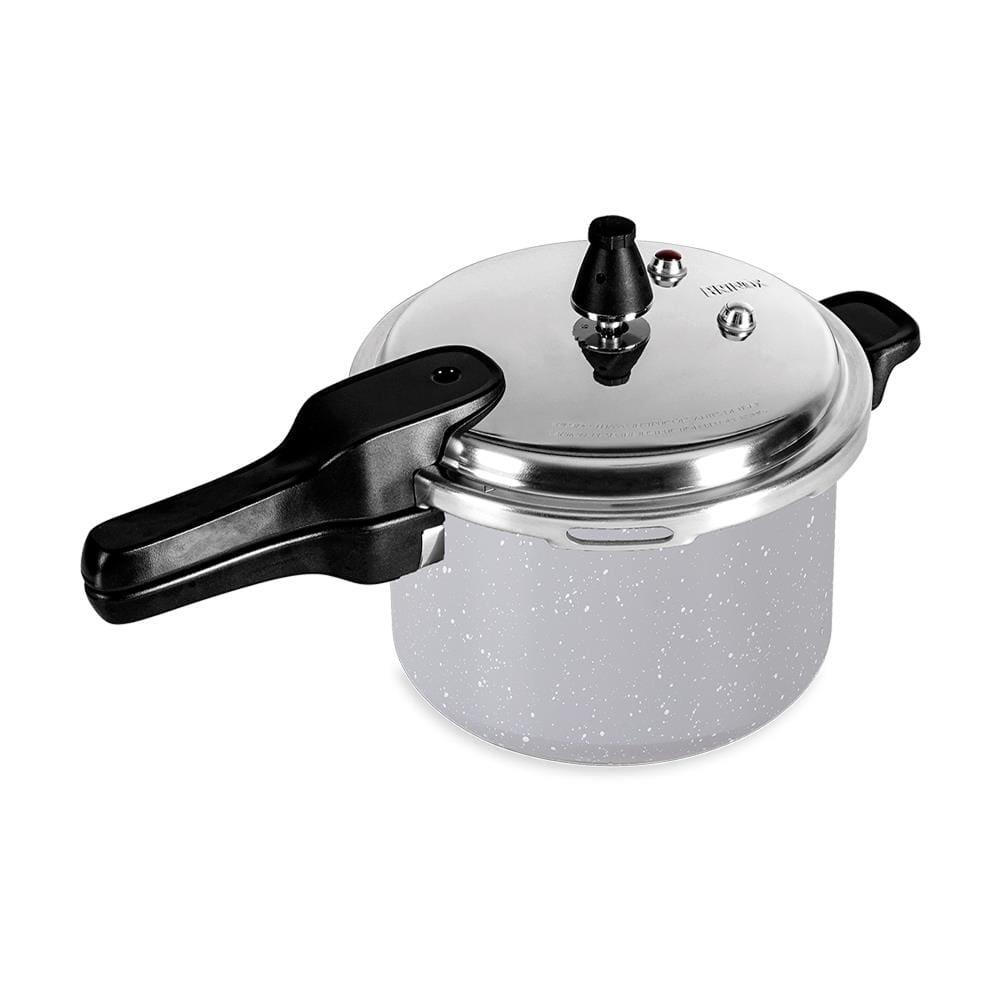 Panela de Pressão Brinox Ceramic Life Super 5,4L Antiaderente Indução Cinza - 1