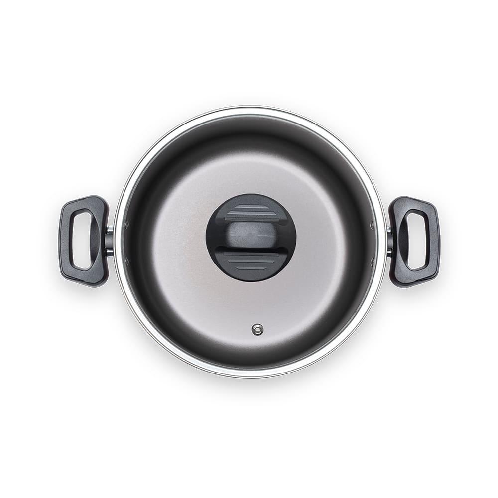 Caçarola Brinox Ruby 20cm 2,3L Antiaderente Pro-Flon Tampa Vidro Vermelha - 2