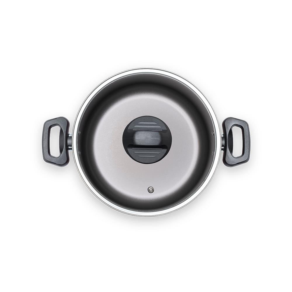 Caçarola Brinox Ruby 18cm 1,9L Antiaderente Pro-Flon Tampa Vidro Vermelha - 2