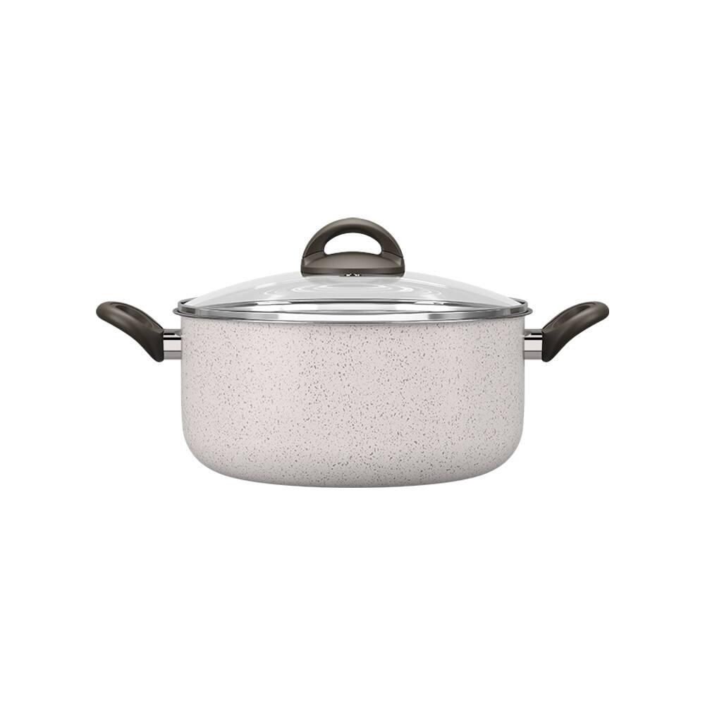 Caçarola Brinox Suprema 24cm Ceramic Life 4,5L Vanilla - 1