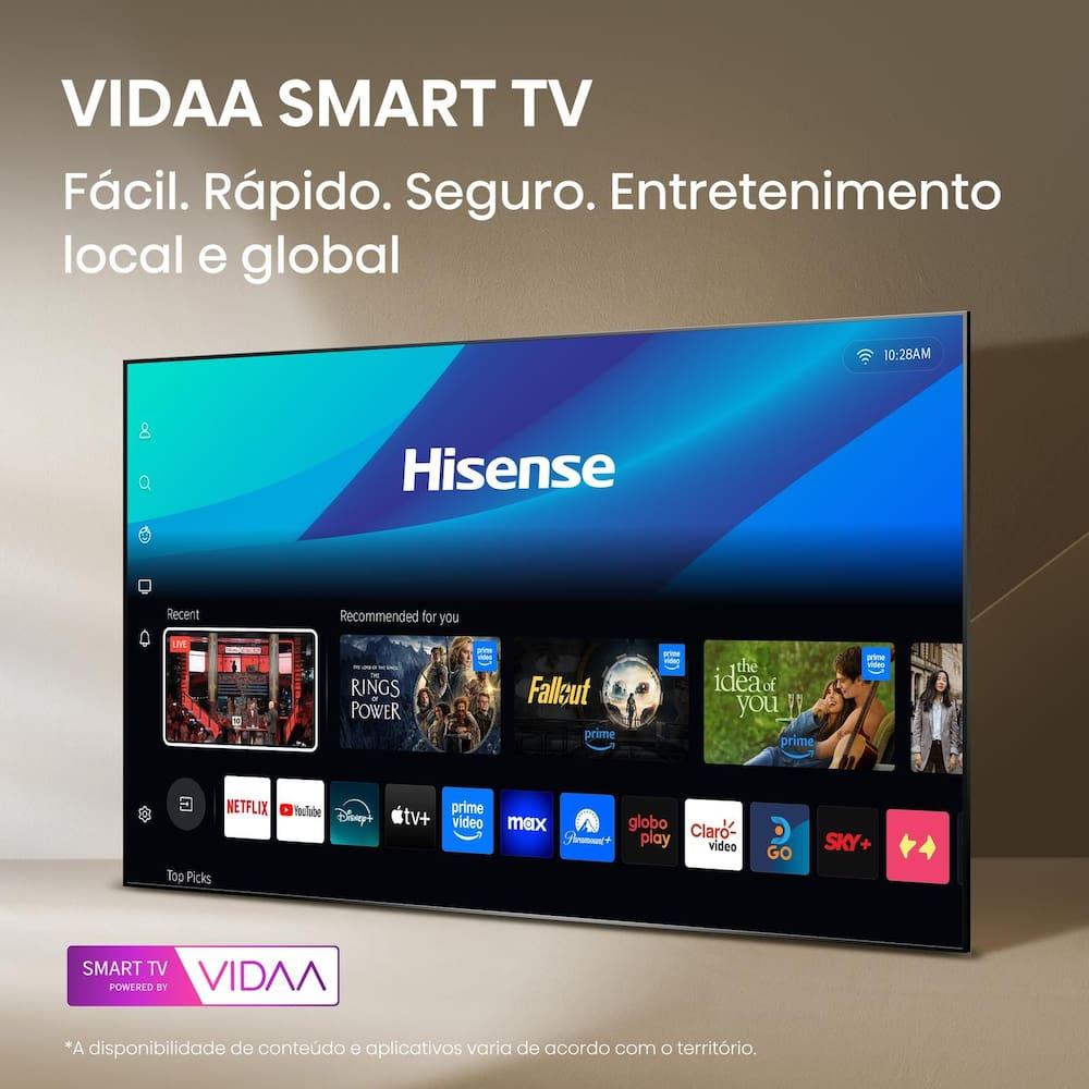 Smart TV 75” 4K Hisense 75A6NV DLED DTS VirtualX Vidaa U9 Preto - 2