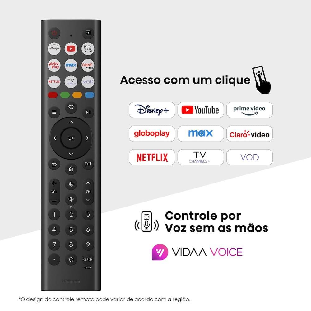 Smart TV 75” 4K Hisense 75A6NV DLED DTS VirtualX Vidaa U9 Preto - 5