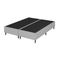 Base Cama Box Queen Size Umaflex Loreto A26 38x159x198cm Cinza - 1