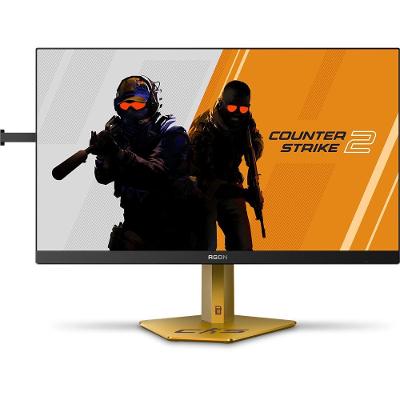 Monitor Gamer 24,1" LED AOC AGON Pro Counter Strike 2 CS25G/78 Full HD 610Hz Preto e Dourado
