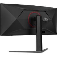 Monitor Gamer Curvo 34" LED AOC AGON U34G4C/57 Ultrawide QHD 180Hz 0,5ms Preto e Cinza - 7