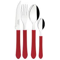 Conjunto de Panelas 7 Peças Tramontina Versalhes Starflon Max Verde + Faqueiro 12 Peças Tramontina Leme Vermelho - 3