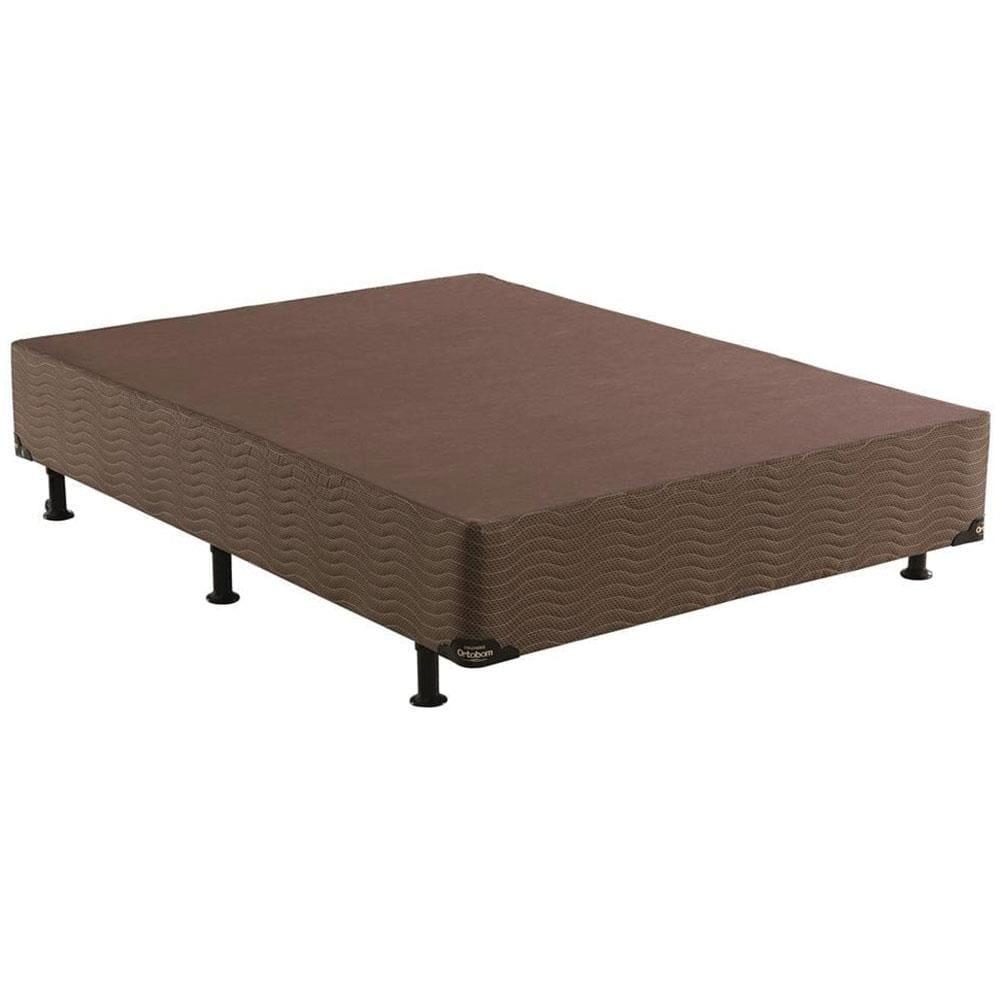 Cama Box de Casal Ortobom Magnyfic com Ortopillow e Molas Ensacadas 65x138x188cm - Marrom/Bege - 7