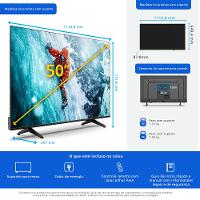 Smart TV 50" 4K Philips 50PUG7300/78 UHD Titan OS Pixel Precise Comando de Voz Preta - 9
