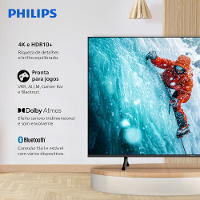 Smart TV 55" 4K Philips 55PUG7300/78 Titan OS Pixel Precise UHD Comando de Voz Preta - 3