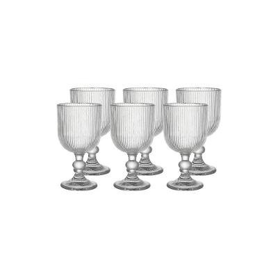 Conjunto de Taças Brinox Haus Concept Reluz 360ml 6 Peças Vidro Decorado