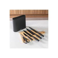 Jogo de Facas Brinox Action 6 Peças com Cepo Soft-Touch Aço Inox Preto - 2