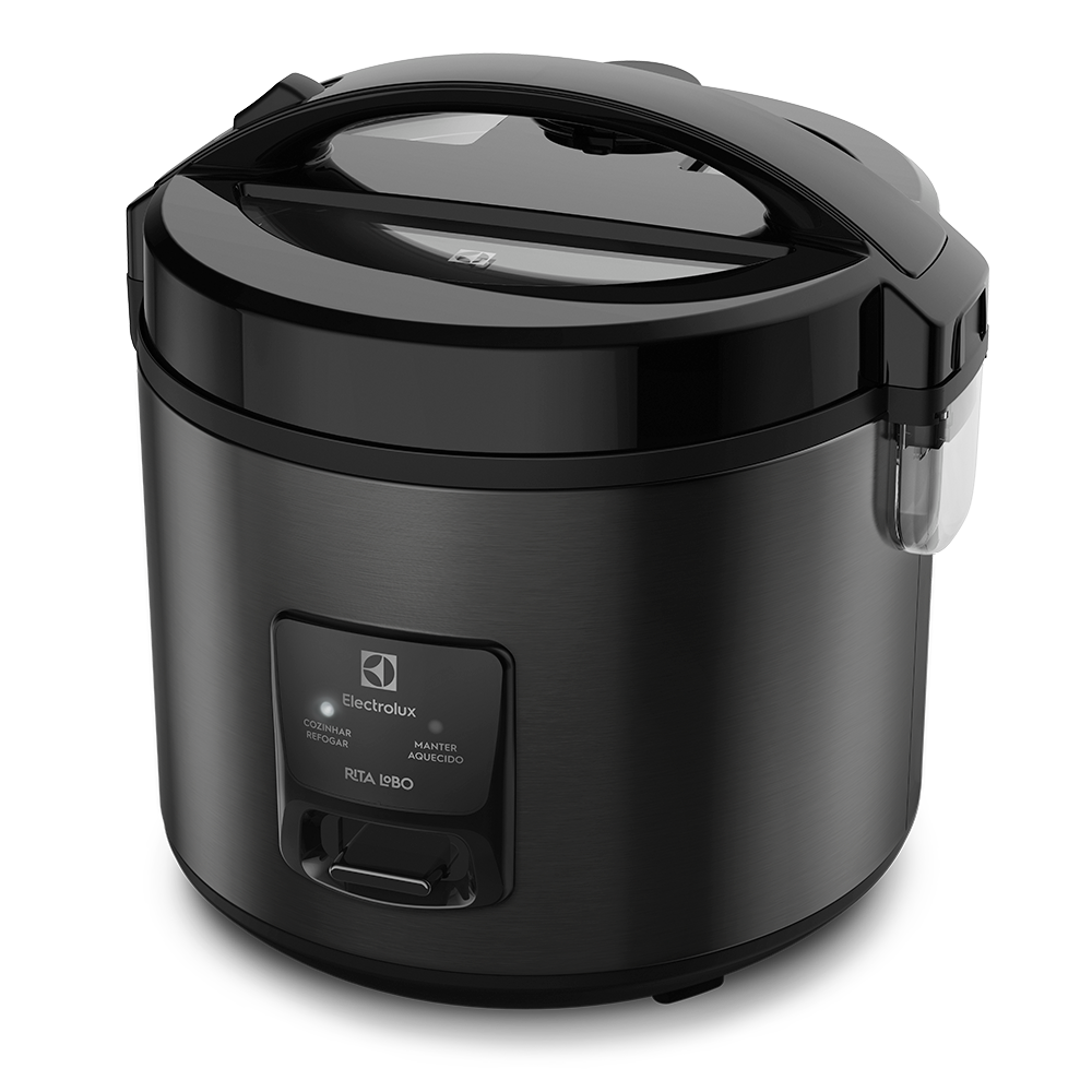 Panela Elétrica Electrolux ERC30 Efficient 700W 2em1 Rita Lobo 3,5L Visor Glass Inox Preto - 2