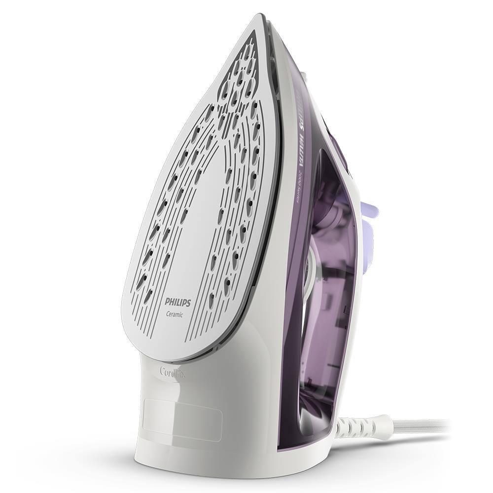 Ferro de Passar a Vapor Philips Walita Série 2000 DST2020 Base Cerâmica Reservatório 250ml Calc Clean Roxo - 5