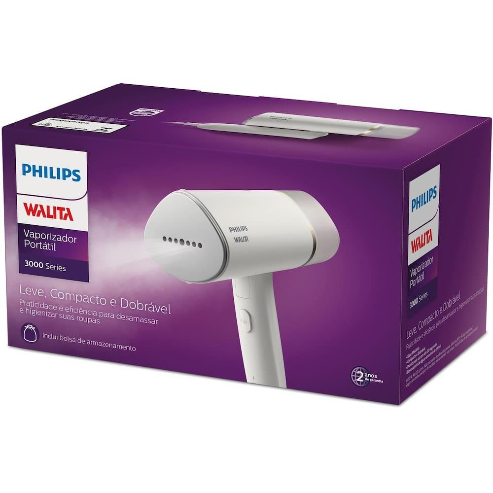 Vaporizador Portátil Philips Walita Série 3000 STH3020 1000W Dobrável Reservatório 120ml Branco - 7