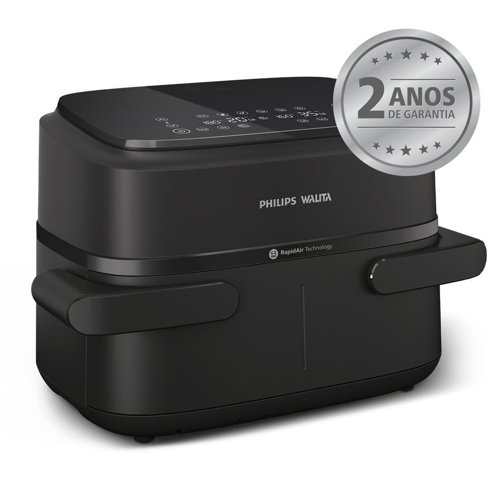 Fritadeira Airfryer Philips Walita Série 1000 NA150 7,1L 1850W Cesto Duplo Preta - 2