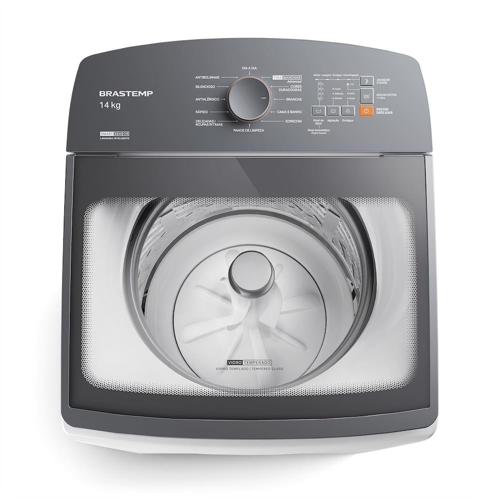 Máquina de Lavar Brastemp BWF14AB 14kg Smart Sensor Ciclo Tira Mancha Cesto Inox Branca - 3