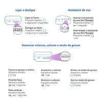 Fone de Ouvido Philips TAH2209BK/00 Headphone Bluetooth 25h Bateria Dobrável Preto - 17