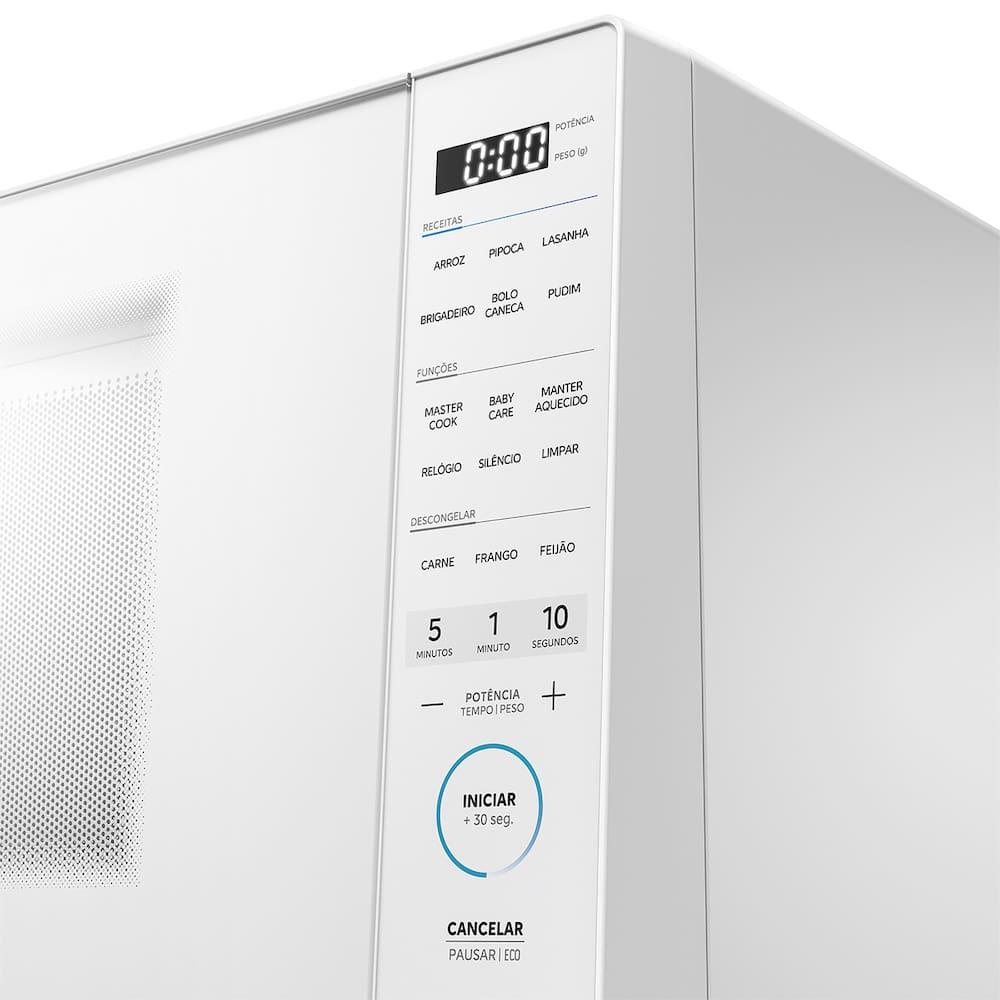 Forno Micro-ondas Midea MasterCook MHP35B 35L MasterClean 10 Níveis de Potência Branco - 4