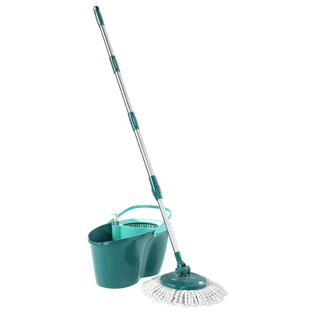 Mop Giratório Odyssey Fit com Balde 8L e Cabo Telescópico – Verde Esmeralda - 1