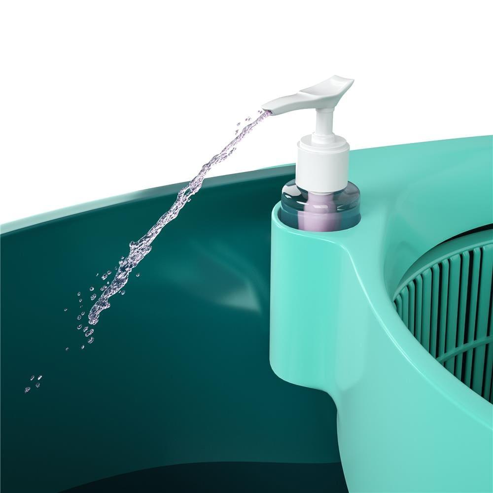 Mop Giratório Odyssey Fit com Balde 8L e Cabo Telescópico – Verde Esmeralda - 5