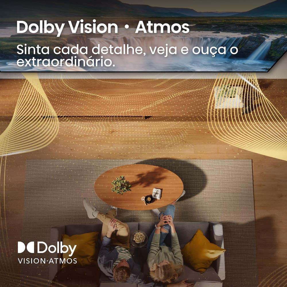 Smart TV 65” 4K UHD Hisense ULED MiniLED 65U6QV Vidaa U9 HDR10 Dolby Atmos Preta - 8